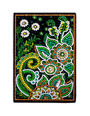 Diamond Painting Notitieboek - Groene Mandala's